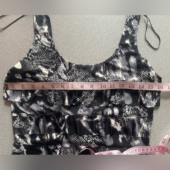 Tango Mango Black & White Ruffled Dress Size Small - Picture 9 of 12